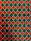 1 Yard 4-Way Stretch Red and Green Diamond Crushed Velvet Fabric Multipurpose 36" x 60"